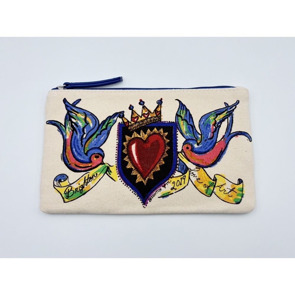 Brighton Canvas Travel Makeup Bag Tattoo Sacred Heart Vacation Pouch Cosmetic‎ 2